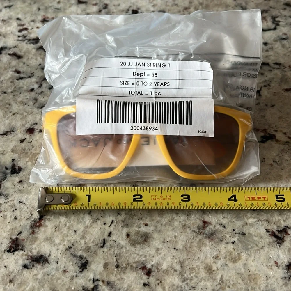 New - Janie and Jack Yellow Baby Sunglasses